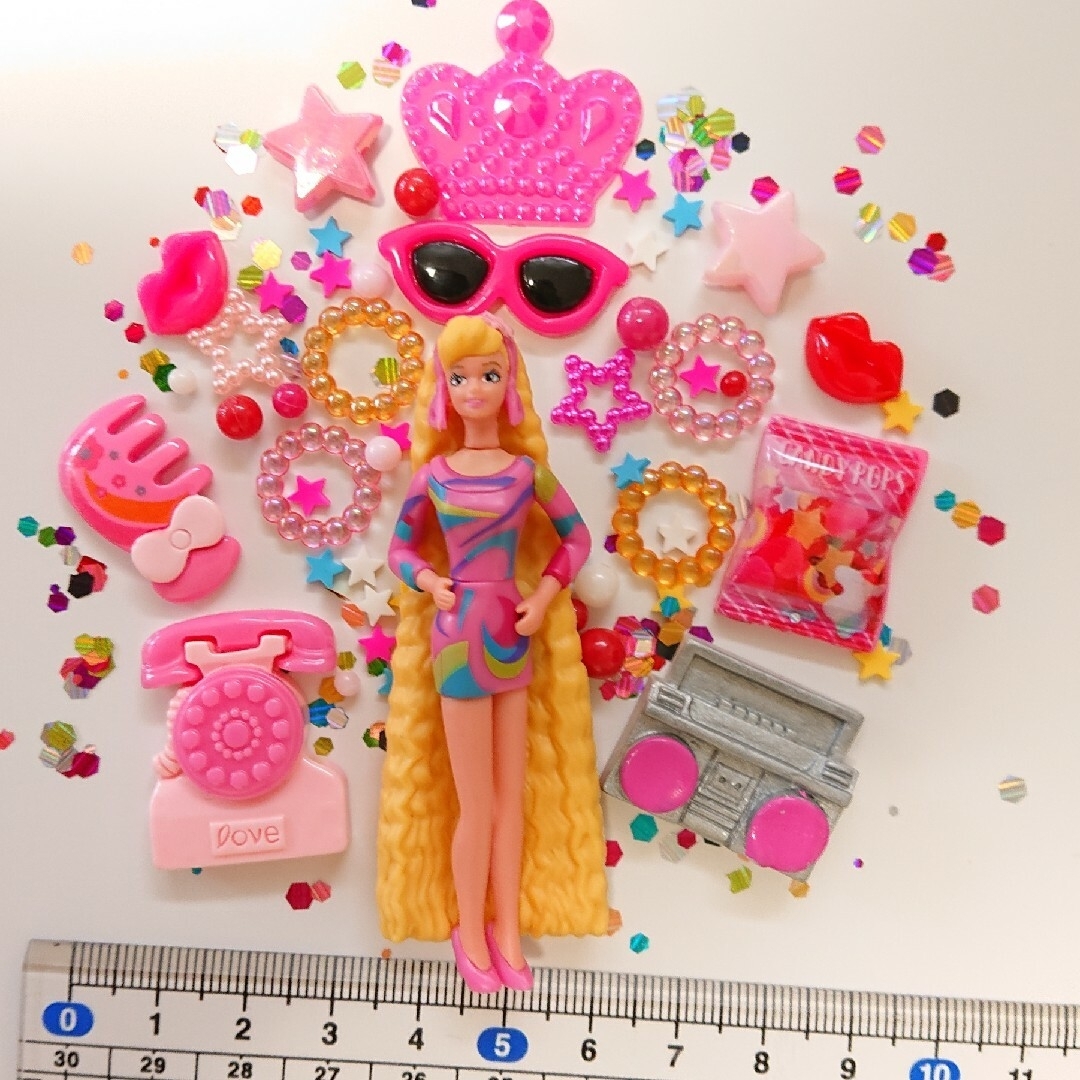 デコパーツ  まとめ  ピンク  女の子  系 ハンドメイドの素材/材料(各種パーツ)の商品写真