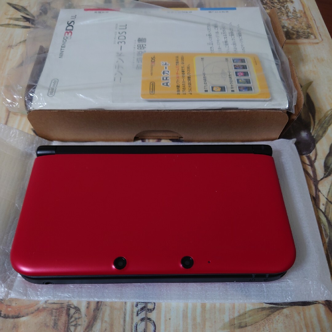 ニンテンドー3DS - ニンテンドー3DS LL レッド×ブラック超美品 完品の