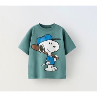 ザラ(ZARA)の【美品】zara SNOOPY Tシャツ 104cm(Tシャツ/カットソー)