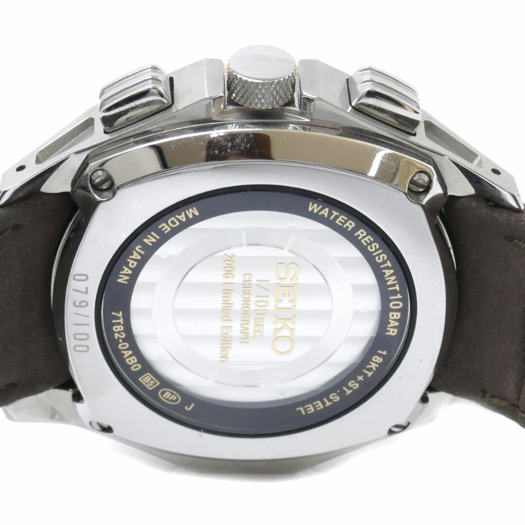 SEIKO セイコー ignition 1/100秒クロノグラフ 腕時計 電池式 SBHP001/7T82-0AB0 １００本限定 メンズ