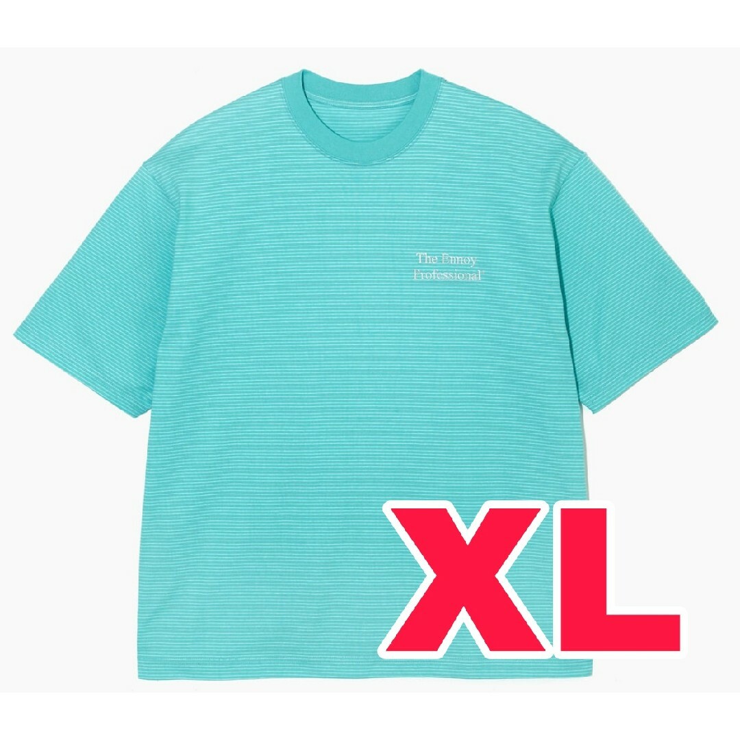 XL 【新品】エンノイ T-Shirt MINT BLUE × WHITEスタイリスト私物