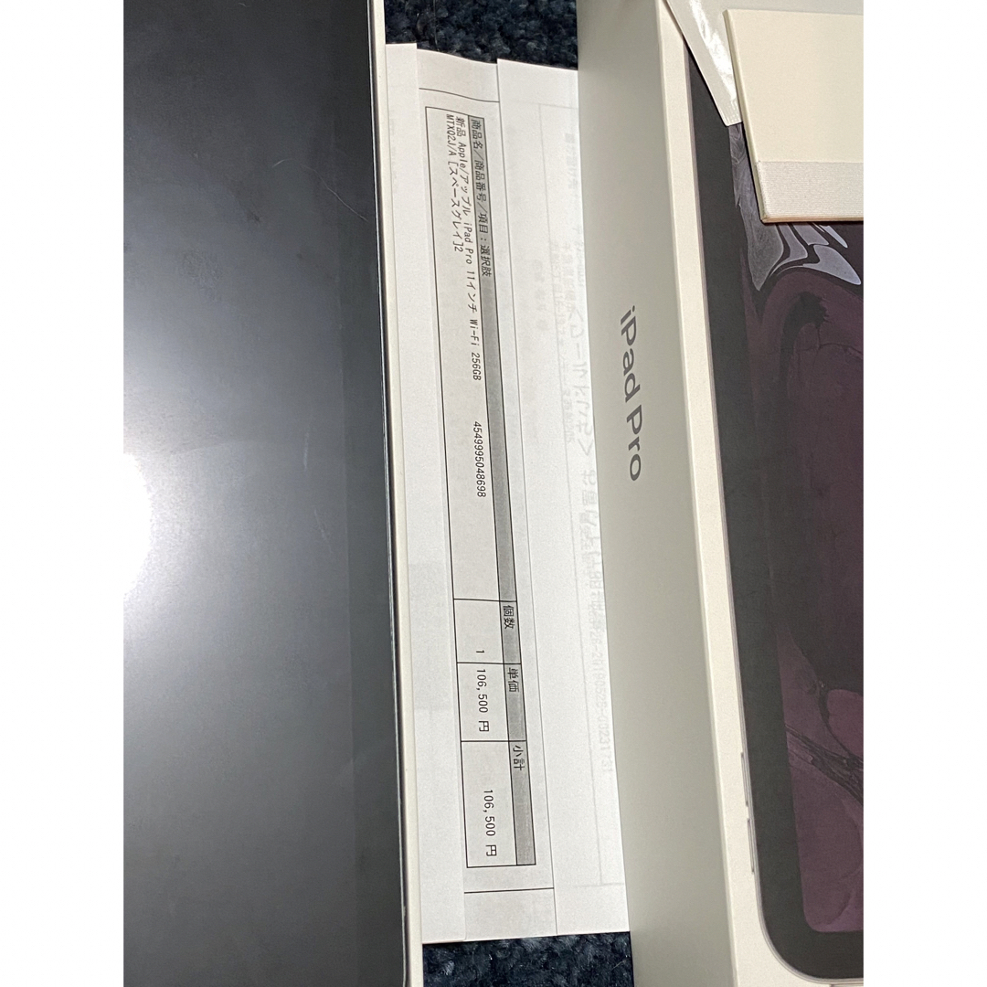 ②iPad Pro 11インチ 256GB Simフリー Space Gray