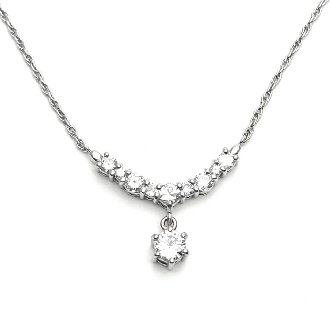 【限定価格】 ネックレス スイング ジュエリー アクセサリー Pt850プラチナ    ダイヤモンド1.03ct レディース 約6.8g 定番【品】