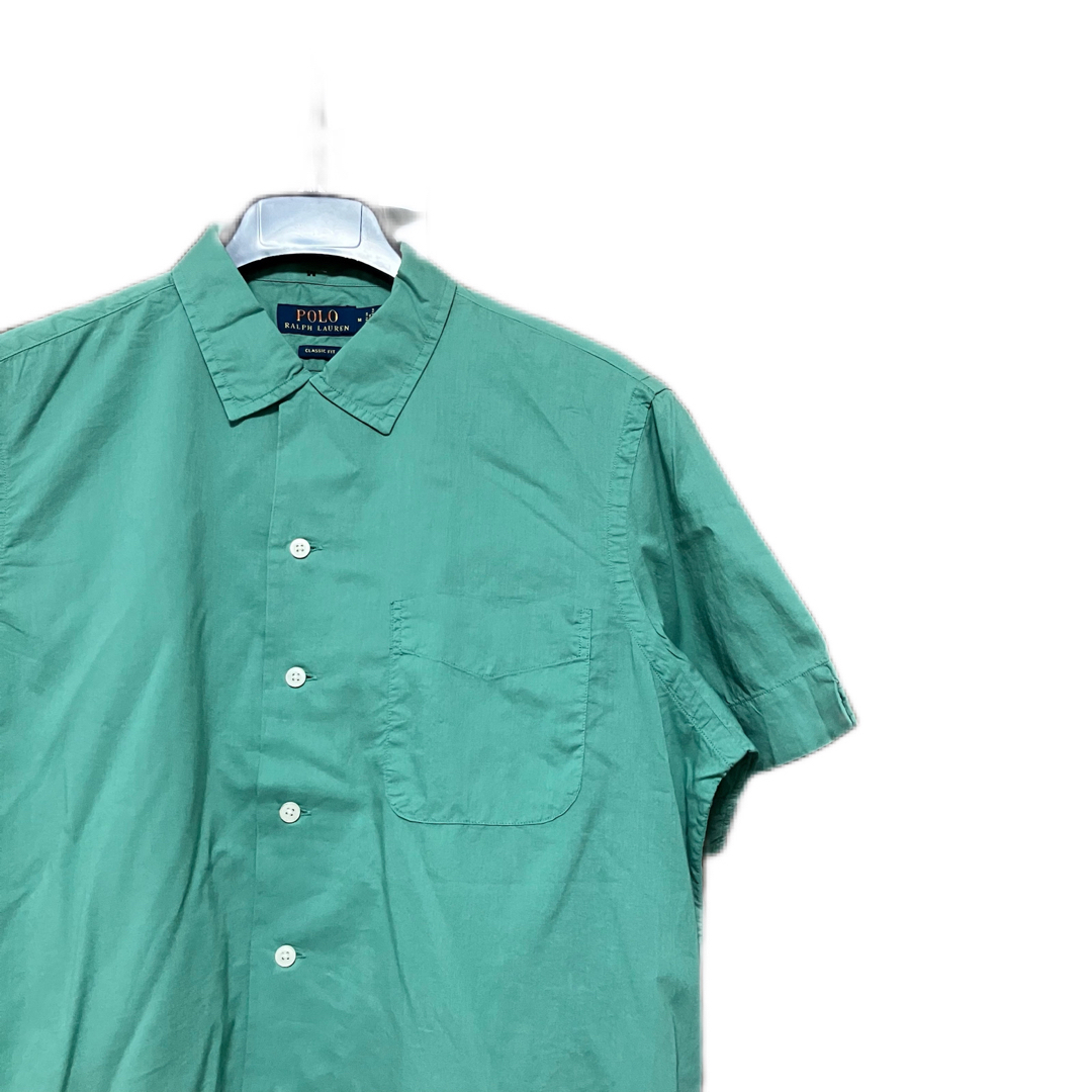 POLO RALPH LAUREN(ポロラルフローレン)の新品 ポロ ラルフローレン 半袖シャツ 開襟シャツ 無地 コットン XLサイズ メンズのトップス(シャツ)の商品写真