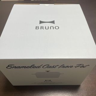 ブルーノ(BRUNO)の新品　BRUNO ブルーノ　ホーローポット　ブルーグレー(鍋/フライパン)