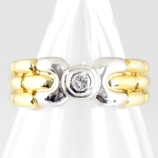 ディオール(Dior)の美品『USED』 K18/Pt900  Dior リング・指輪 5.5g 10号【中古】(リング(指輪))