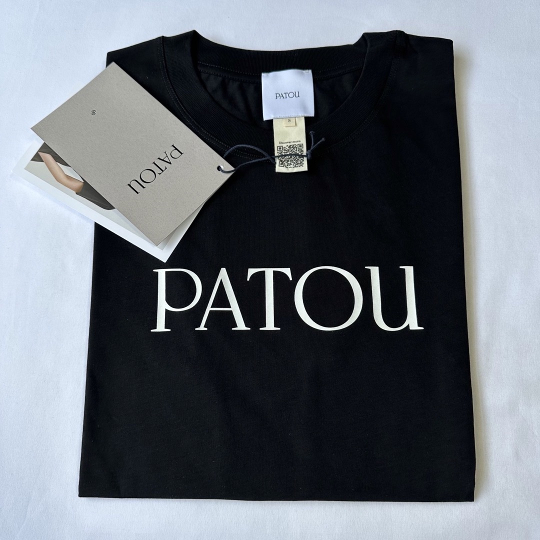 新品未着用 黒S PATOU オーガニックコットン パトゥロゴTシャツ