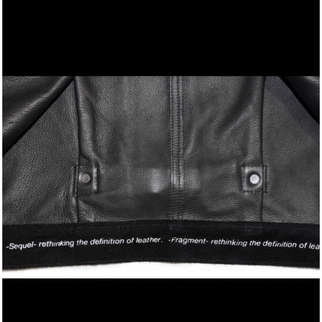 SEQUELx FRAGMENT type 1st LEATHER jkt