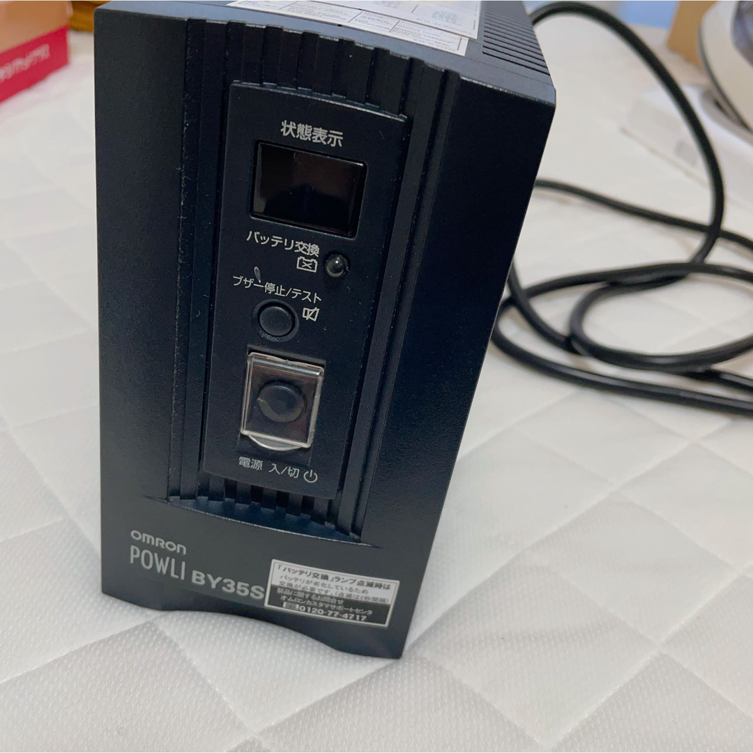 OMRON(オムロン)のオムロン 無停電電源装置 BY35S 延長ケーブル UPS 停電 スマホ/家電/カメラのPC/タブレット(PC周辺機器)の商品写真