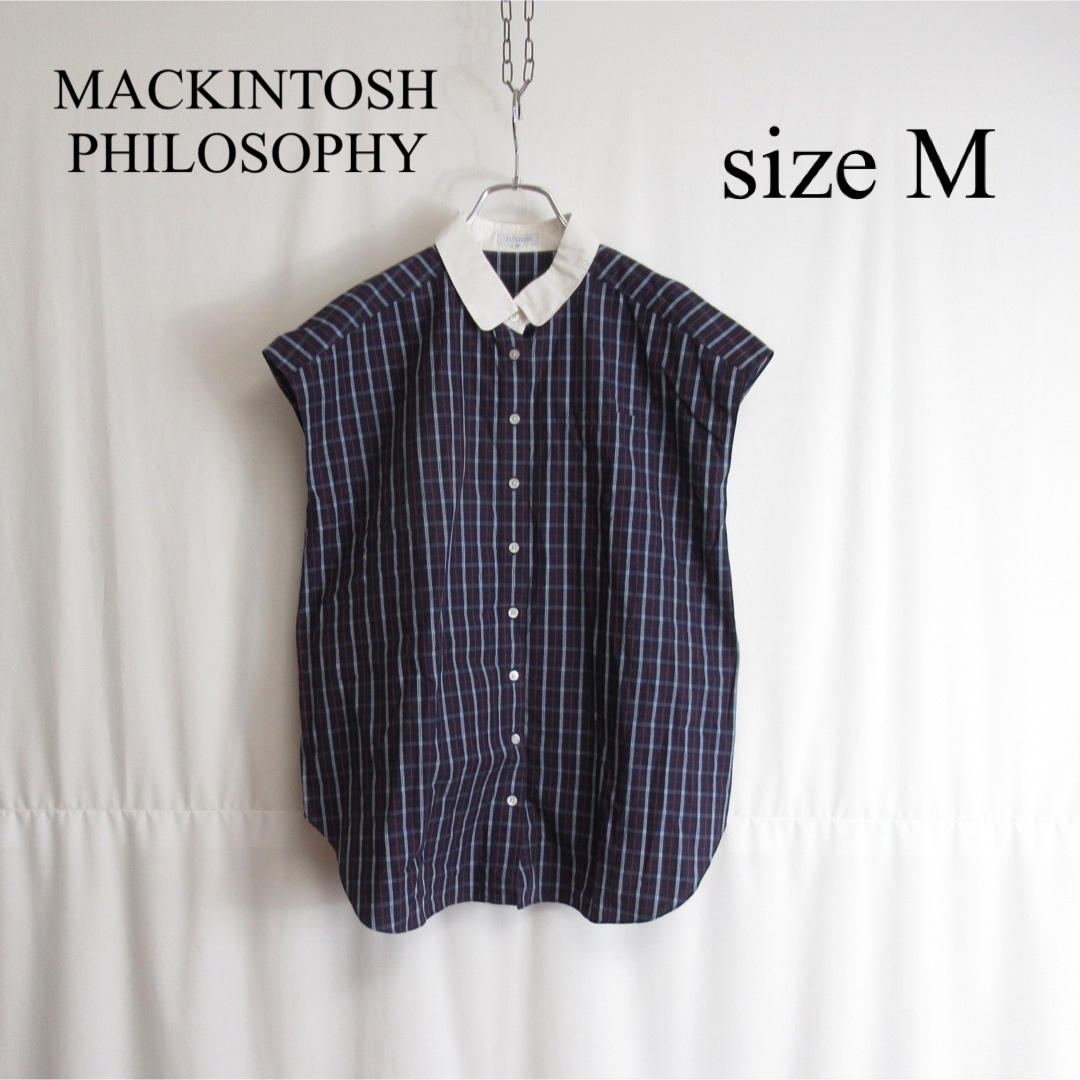 MACKINTOSH PHILOSOPHY ノースリーブ チェック シャツ 38