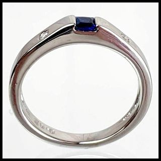 STAR JEWELRY - スタージュエリー K18 WG D0.02ct サファイア リング