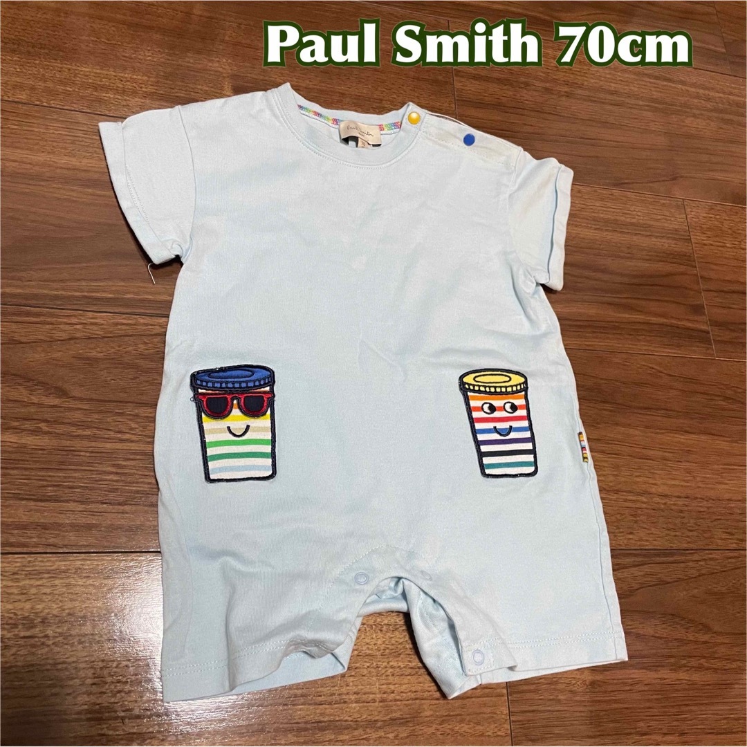 Paul Smith(ポールスミス)のPaul Smith ポールスミス  半袖　カバーオール　ロンパース 70cm キッズ/ベビー/マタニティのベビー服(~85cm)(カバーオール)の商品写真
