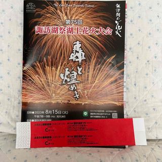 #花火大会 諏訪湖祭湖上花火大会 入場チケット2枚(その他)