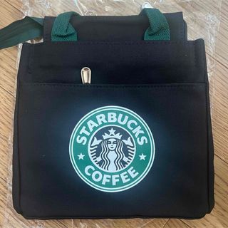 スターバックス(Starbucks)の【スタババッグ 】スターバックス ミニトートバッグ 弁当バッグ 黒　訳あり(トートバッグ)