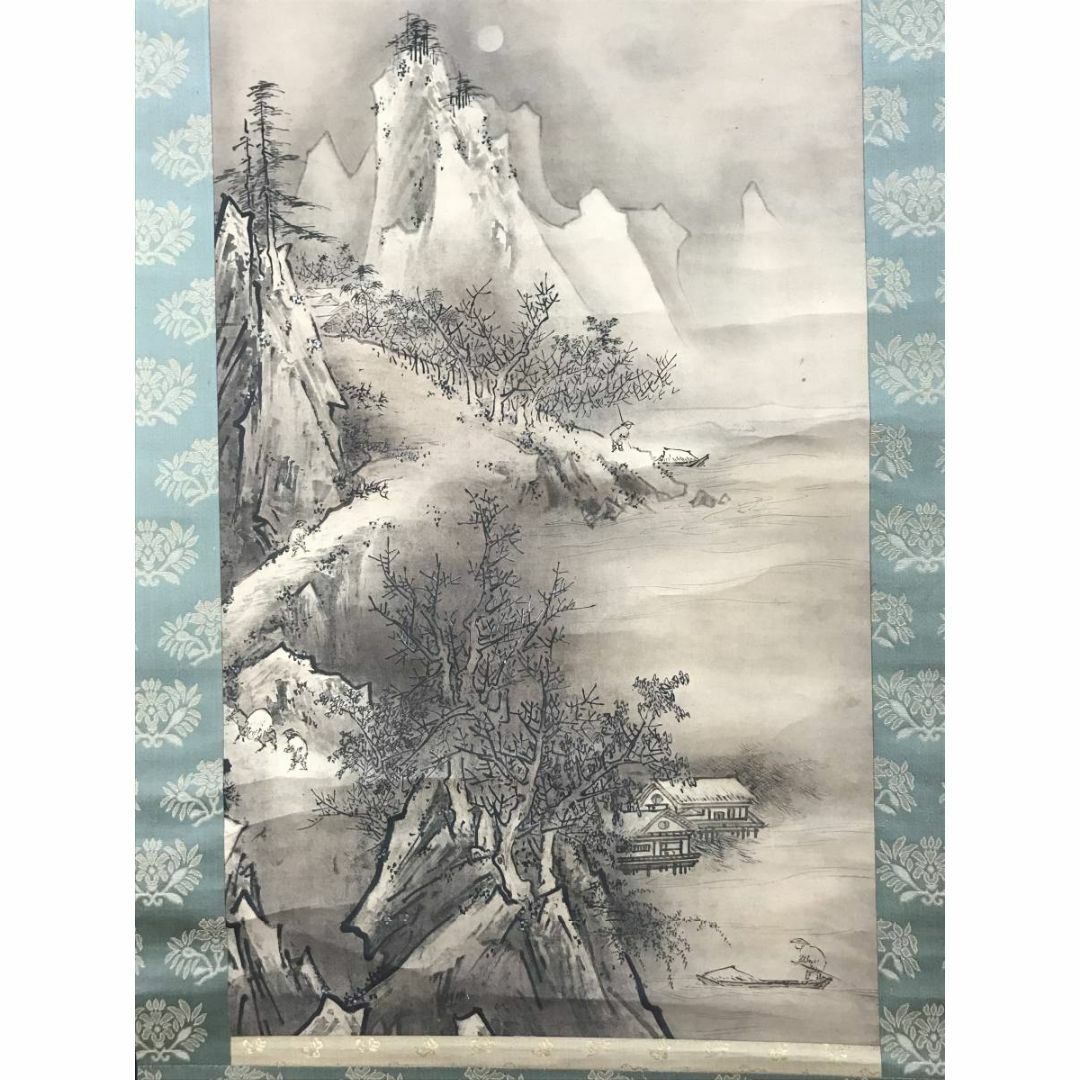 模写】/森寛斎/雪山鹿図/布袋屋掛軸HF-855 五月蝿く 模写】/森寛斎/雪山鹿図/布袋屋掛軸HF-855 五月蝿く