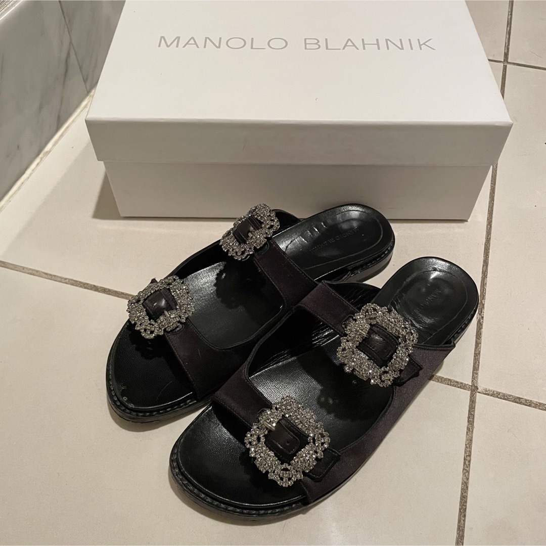 MANOLO BLAHNIK(マノロブラニク)のMANOLOBLAHNIK マノロブラニク ハンギシ サンダル 37 レディースの靴/シューズ(サンダル)の商品写真