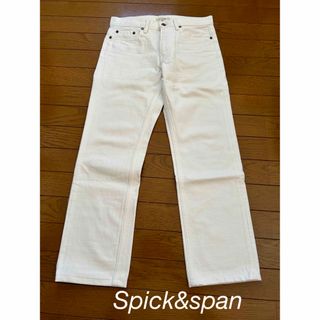 スピックアンドスパン(Spick & Span)の美品！スピックアンドスパン　ホワイトデニム(デニム/ジーンズ)