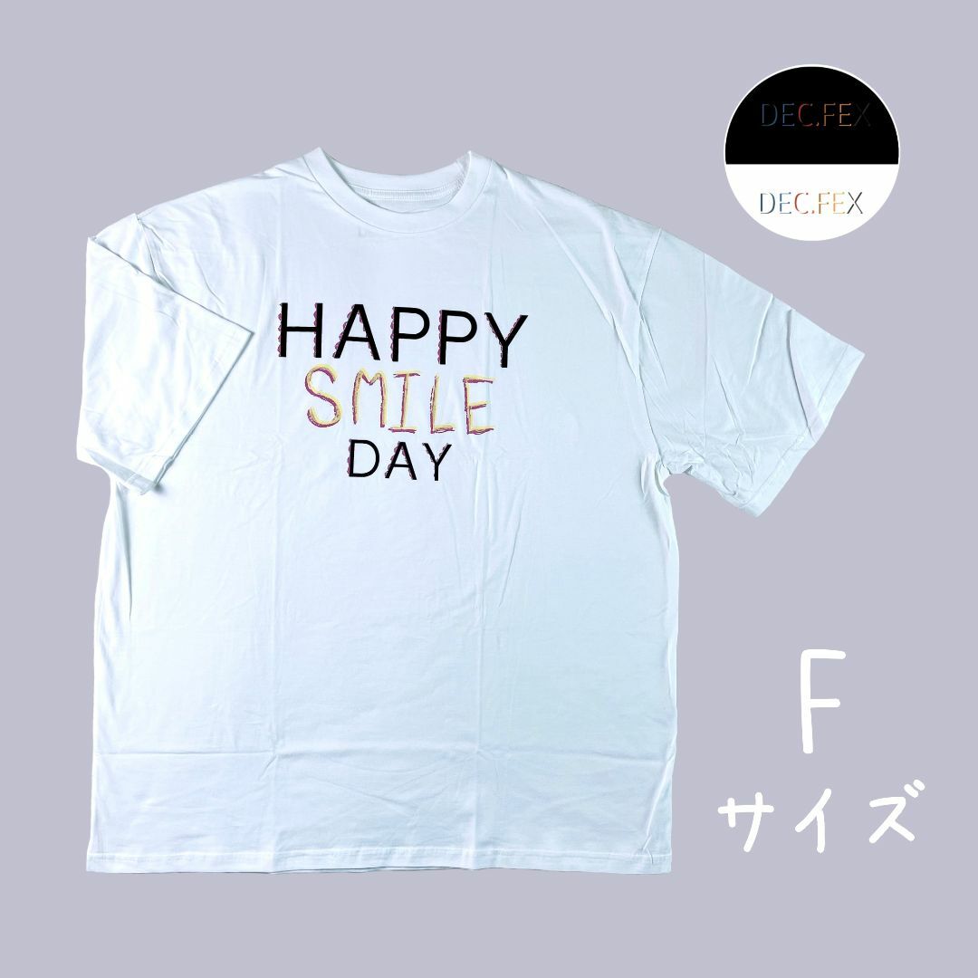 Dec.fex☆Nanonブランド☆Tシャツ（F・白）HappySmileDay