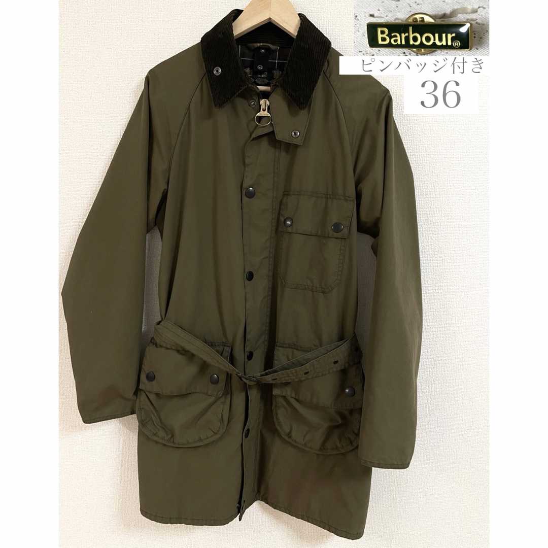 【美品】BARBOUR SOLWAY ZIPPER  ウォッシュ加工