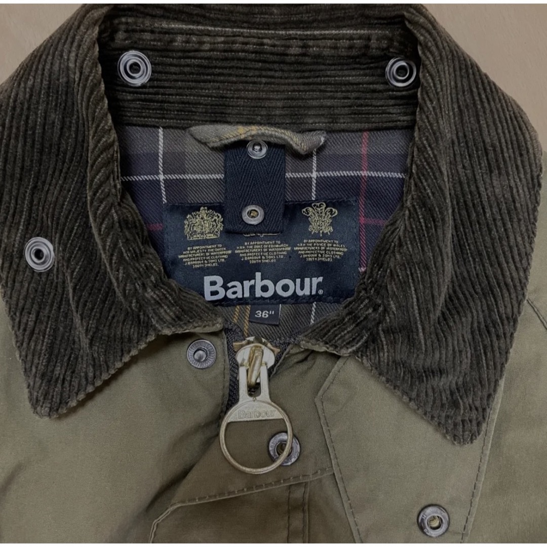 【美品】BARBOUR SOLWAY ZIPPER  ウォッシュ加工