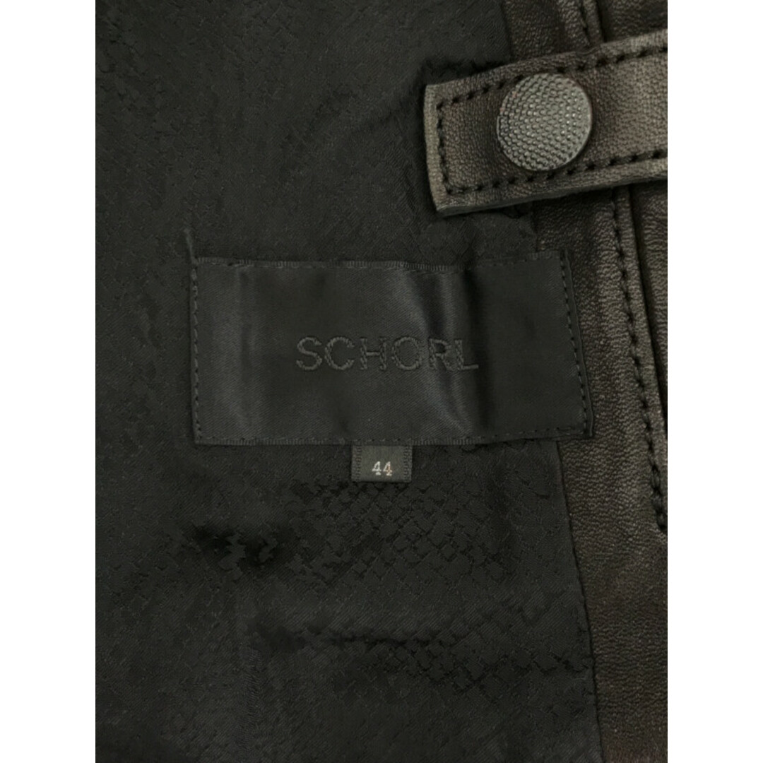 SCHORL ショール フロントポケットホースレザージャケット ブラウン系 44 メンズのジャケット/アウター(レザージャケット)の商品写真