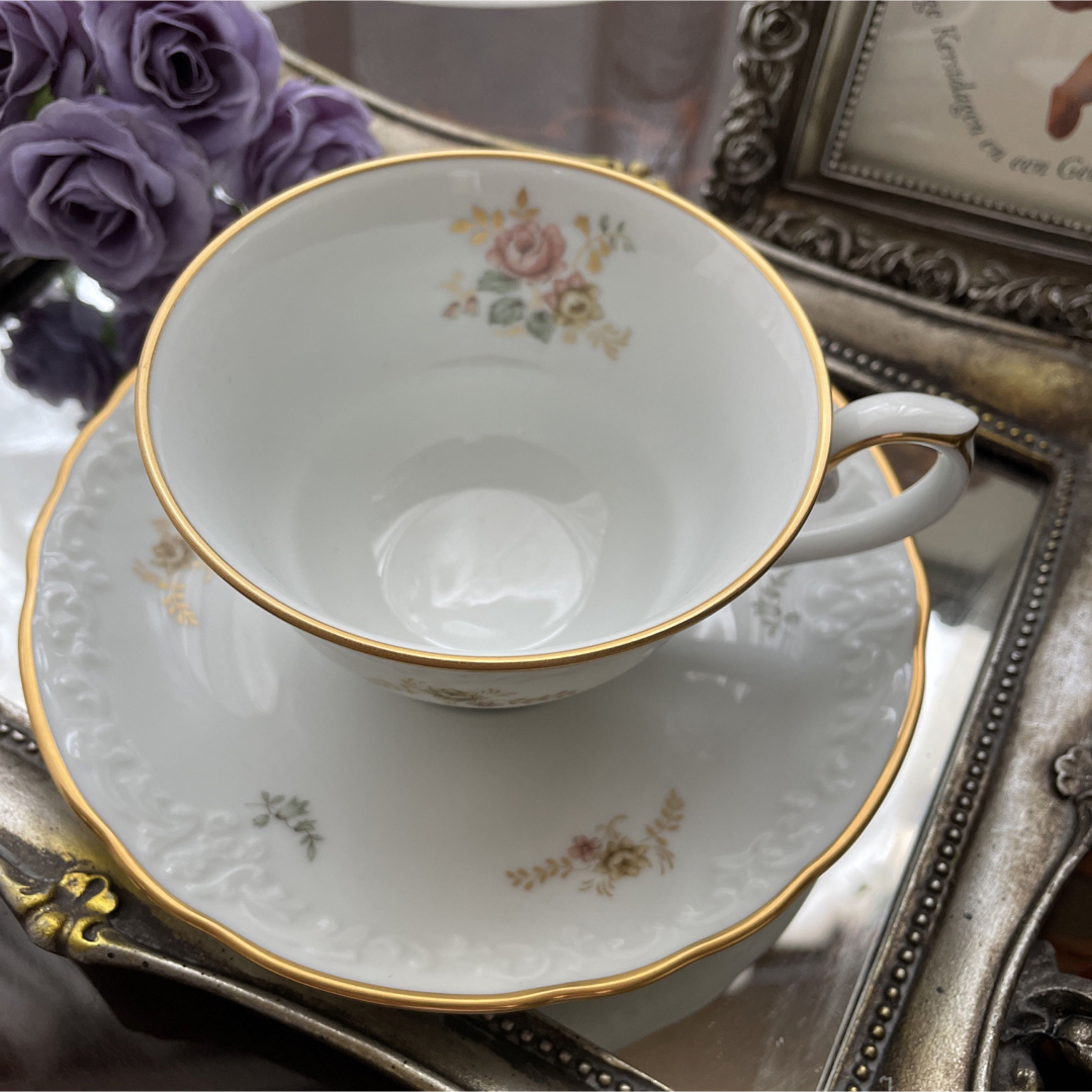 Noritake - ノリタケ レア アンティークローズ カップ&ソーサー 2客