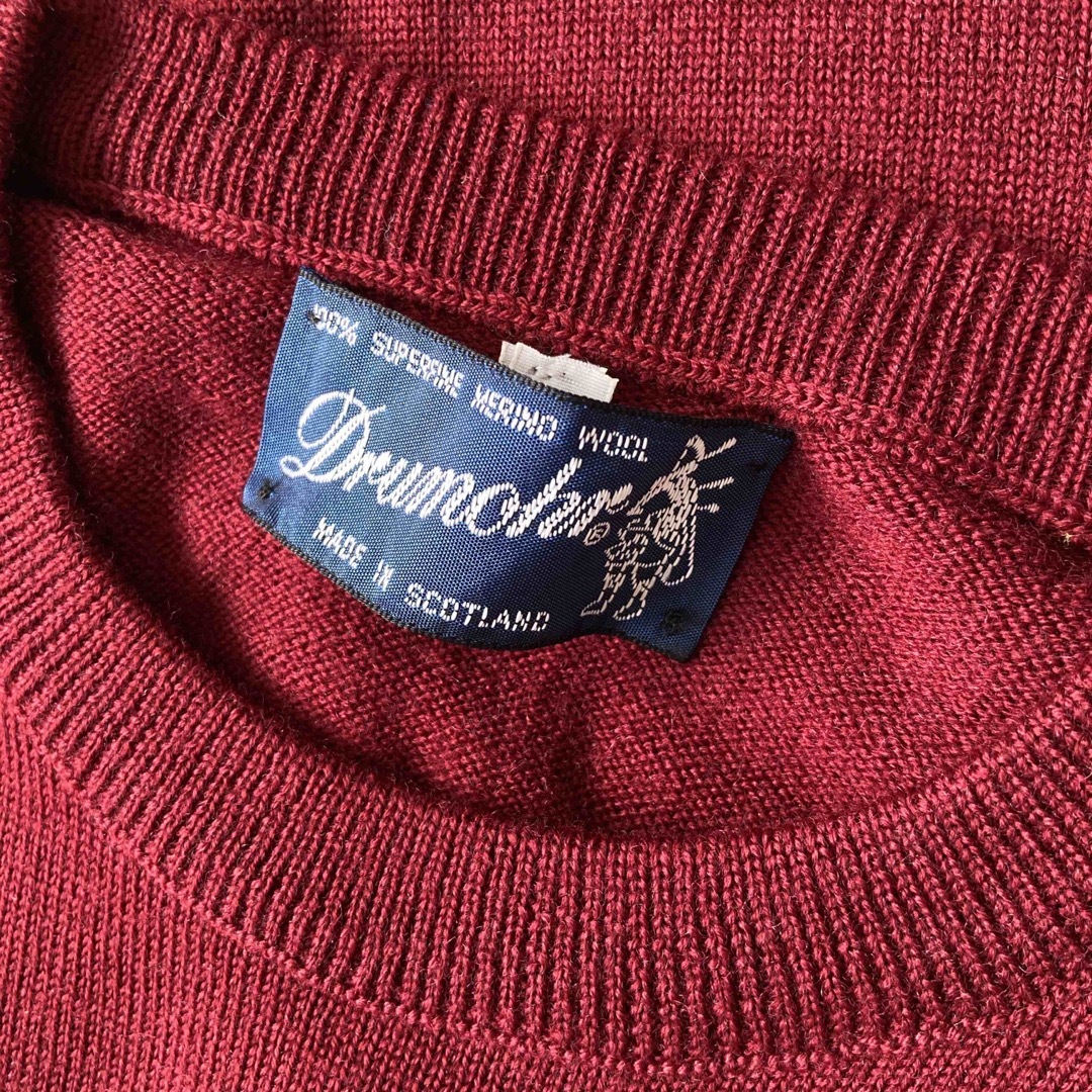 Drumohr(ドルモア)のデッドストック 〜90s 英国製 ドルモア ウール 半袖ニット セーター レディースのトップス(ニット/セーター)の商品写真