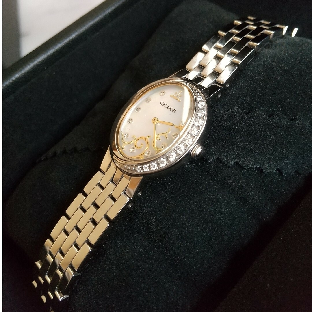 CREDOR(クレドール)のクレドール 美品 白蝶貝ピクウェ12Pダイヤプレミア希少 限定150本レディース レディースのファッション小物(腕時計)の商品写真