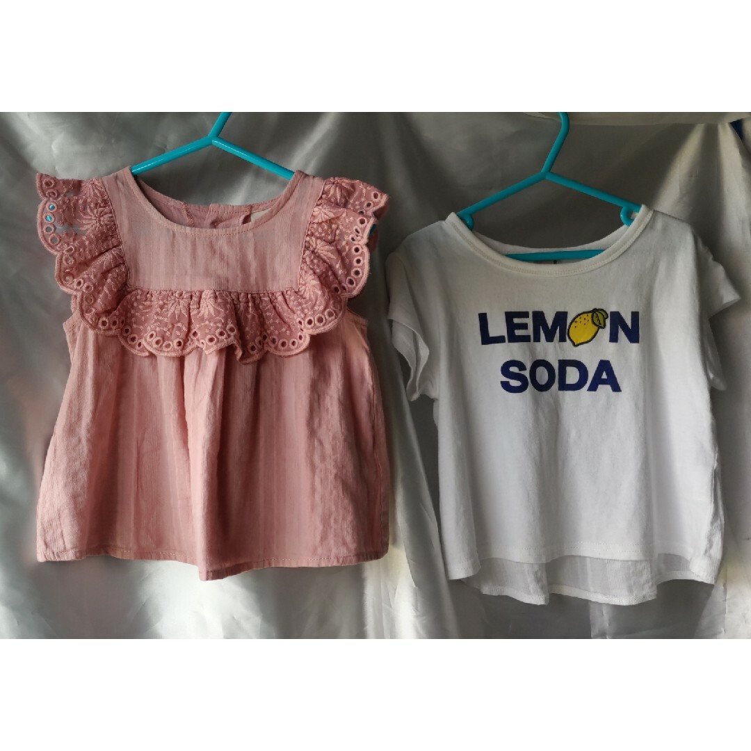 petit main(プティマイン)のpetit main Tシャツ2枚 キッズ/ベビー/マタニティのキッズ服女の子用(90cm~)(Tシャツ/カットソー)の商品写真