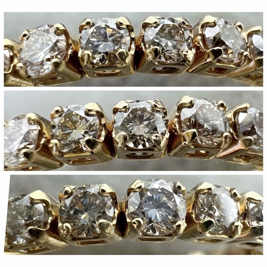 K18 天然 ダイヤモンド 0.35ct サイズ調節可能 ダイヤ リング | agro
