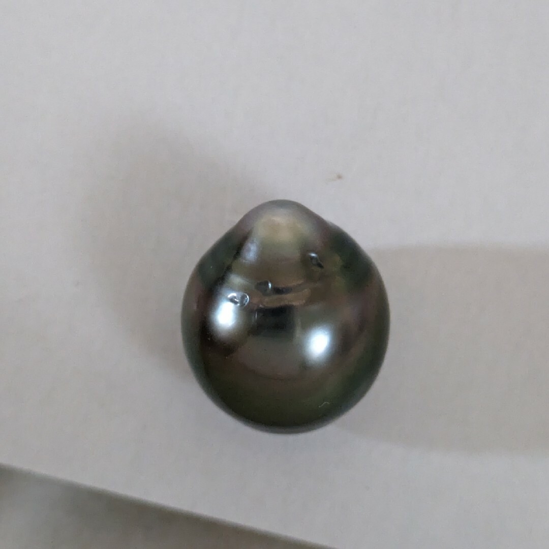 【格安SALE】⑥南洋黒蝶貝真珠　ルース涙型　約12.8mm レディースのアクセサリー(その他)の商品写真
