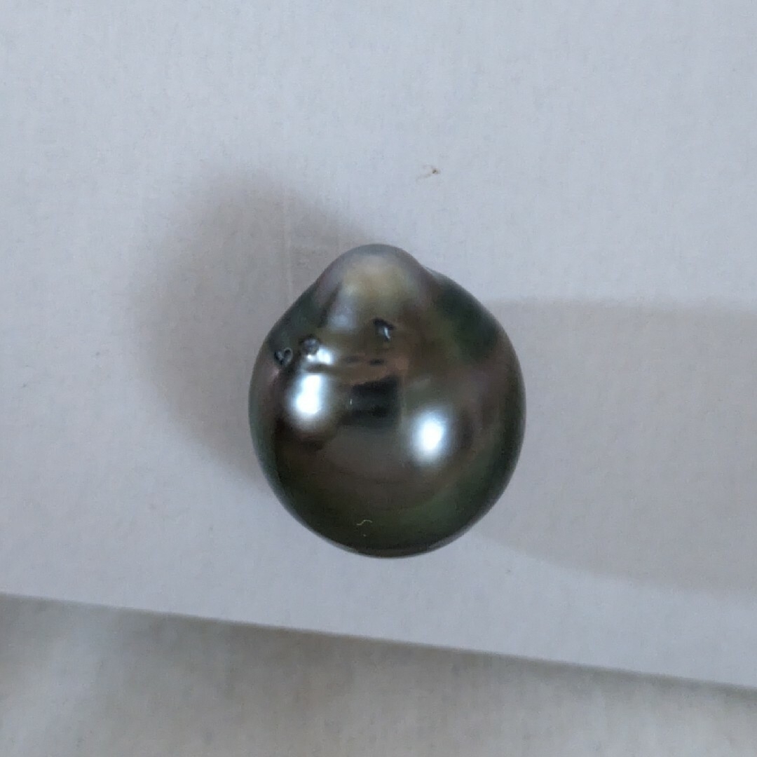 【格安SALE】⑥南洋黒蝶貝真珠　ルース涙型　約12.8mm レディースのアクセサリー(その他)の商品写真
