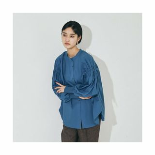 ノミネ(Nomine)の【ブルー系その他2】ドロストシャーリングシャツ(シャツ/ブラウス(長袖/七分))