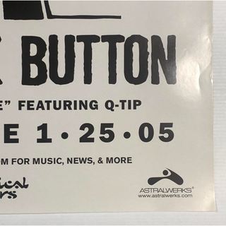 ケミカルブラザーズ PUSH THE BUTTON アメリカ リリース ポスター