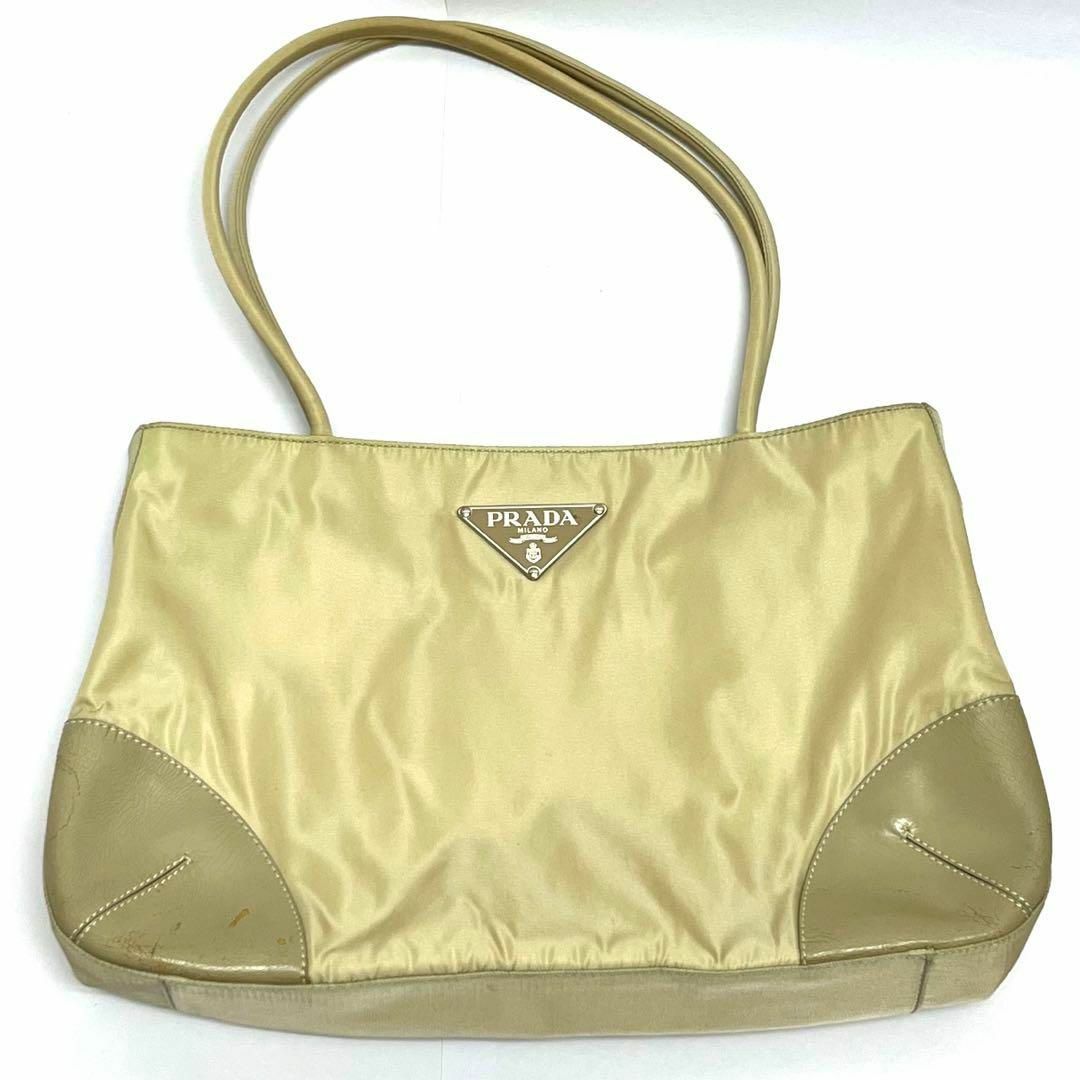 PRADA - PRADA プラダ トートバッグ ベージュ ナイロン レディース