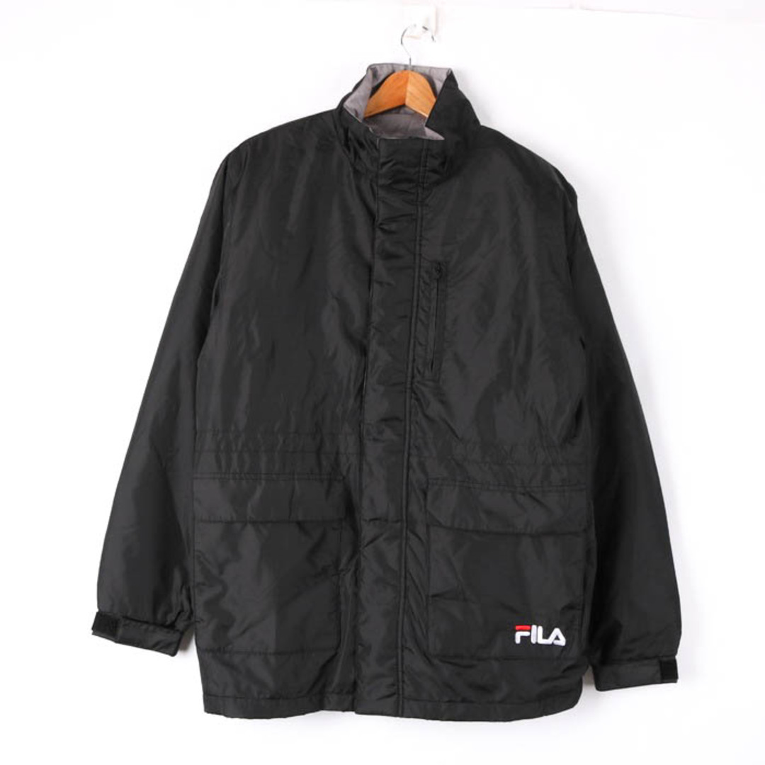 ★FILA フィラ ナイロンジャケット ウィンドブレーカー 海外品 L ブラック