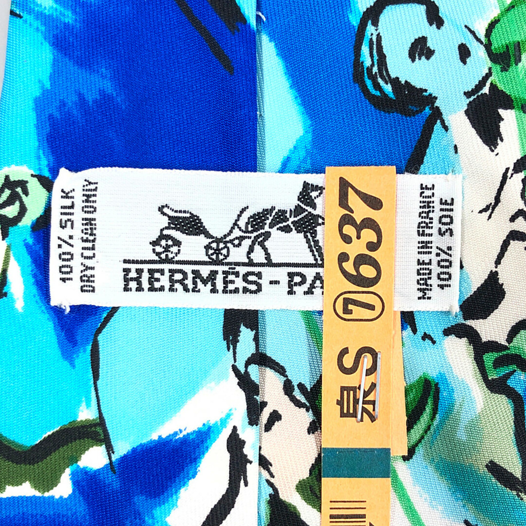 Hermes(エルメス)のHERMES エルメス CONCERTO コンチェルト ネクタイ ブルー 正規品 / 31561 レディースのファッション小物(ネクタイ)の商品写真