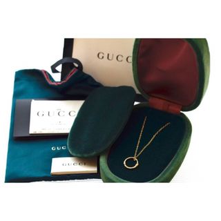 グッチ(Gucci)の★グッチ★750YG★K18YG★スネークリングネックレス★イエローゴールド(ネックレス)