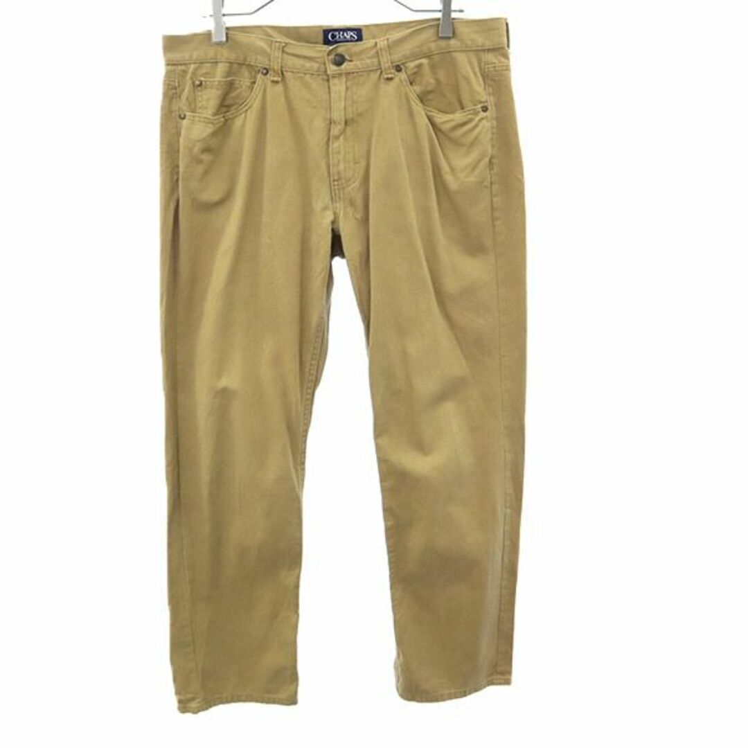 CHAPS(チャップス)のチャップス チノパンツ W34 ベージュ系 CHAPS 5ポケット メンズ 【中古】  【230811】 メンズのパンツ(ワークパンツ/カーゴパンツ)の商品写真