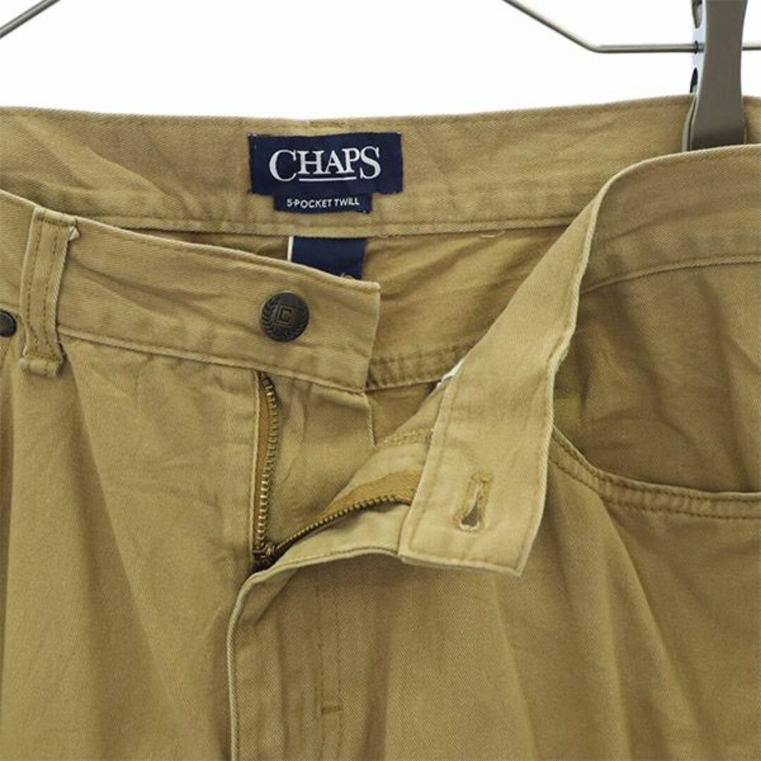 CHAPS(チャップス)のチャップス チノパンツ W34 ベージュ系 CHAPS 5ポケット メンズ 【中古】  【230811】 メンズのパンツ(ワークパンツ/カーゴパンツ)の商品写真