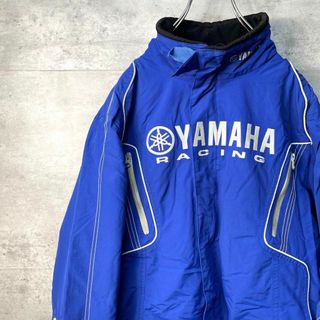 ヤマハ(ヤマハ)のYAMAHA racing レーシングジャケット 企業ロゴ刺繍　袖インナー付(ブルゾン)