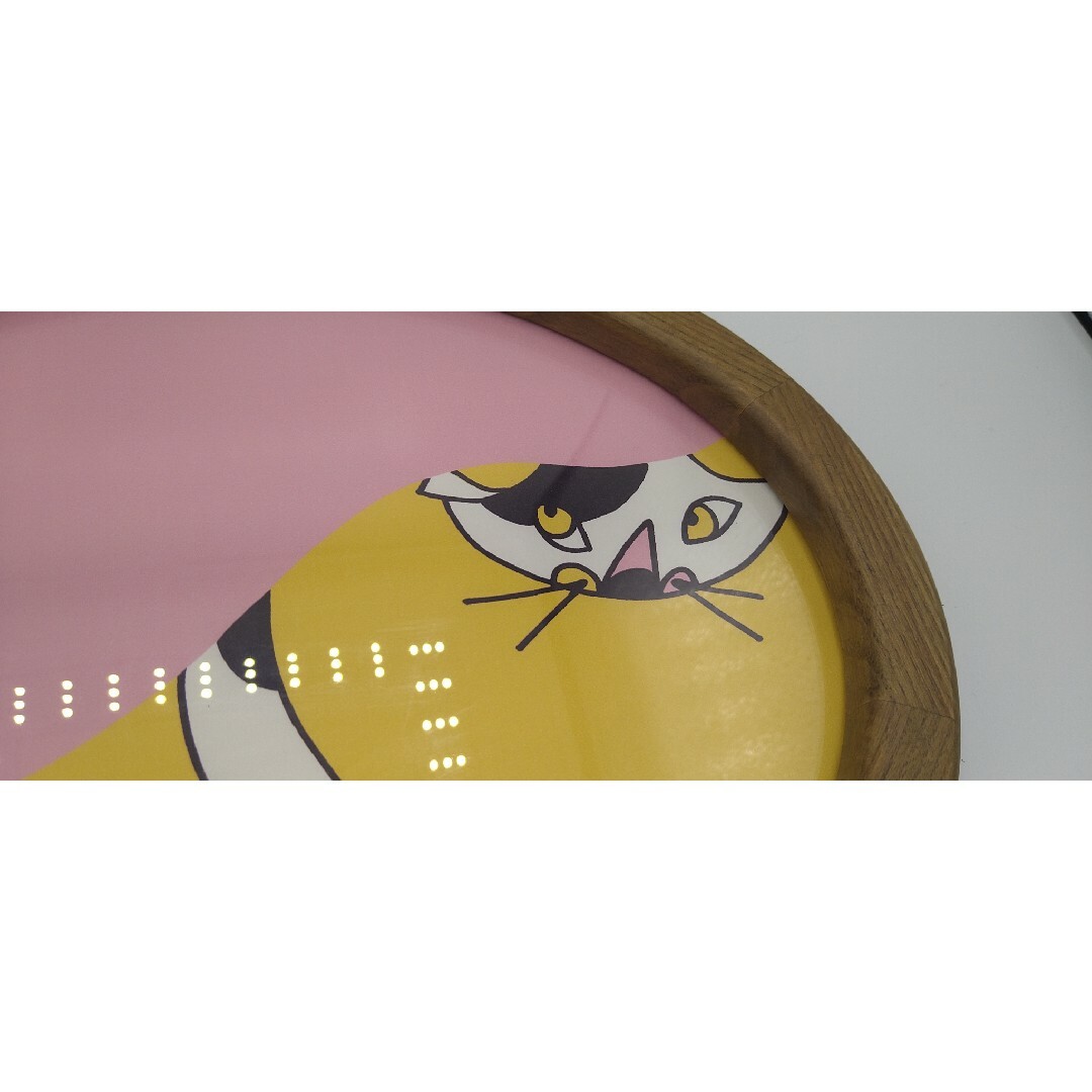 【絵画】猫 額縁入 作者不詳 エンタメ/ホビーの美術品/アンティーク(絵画/タペストリー)の商品写真
