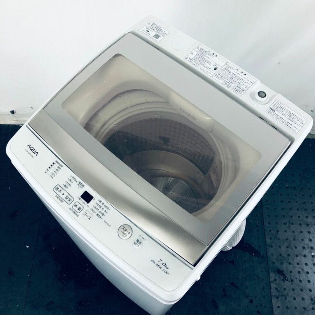 ★送料・設置無料★  大型洗濯機 アクア (No.0539)