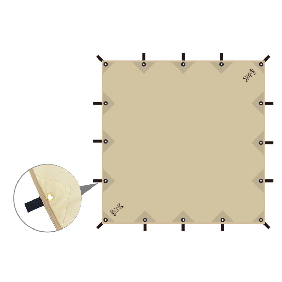 DOD  チーズタープ タンカラー 5×5m (TT10-492-TN廃盤品)