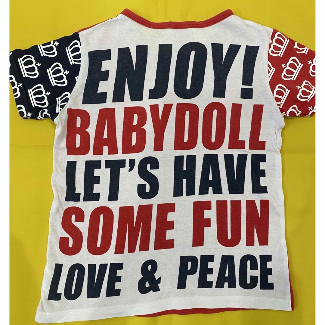 BABYDOLL(ベビードール)のお値下げ中！BABYDOLL ベビードール Tシャツ 140 オシャレ キッズ/ベビー/マタニティのキッズ服女の子用(90cm~)(Tシャツ/カットソー)の商品写真