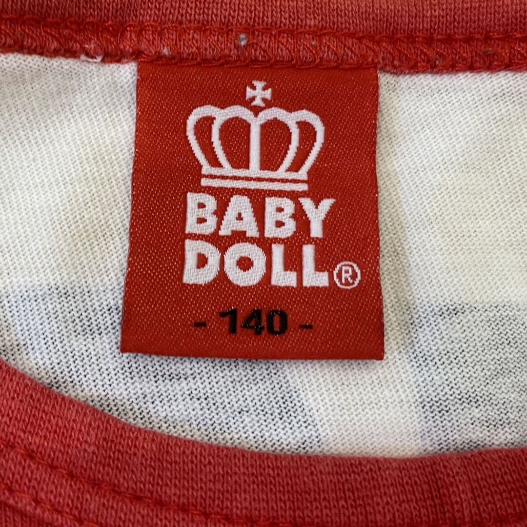 BABYDOLL(ベビードール)のお値下げ中！BABYDOLL ベビードール Tシャツ 140 オシャレ キッズ/ベビー/マタニティのキッズ服女の子用(90cm~)(Tシャツ/カットソー)の商品写真