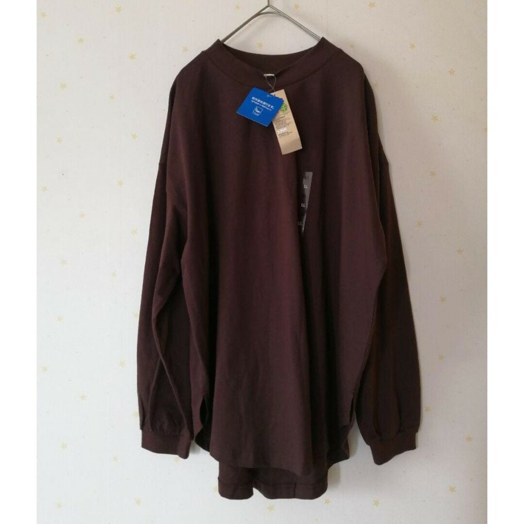AEON(イオン)のLLサイズ新品雪UVカットラウンドヘムハイカットTシャツ レディースのトップス(Tシャツ(長袖/七分))の商品写真