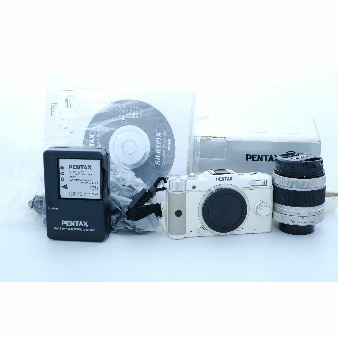 PENTAX Q ミラーレス一眼 02ズームレンズキット ホワイト　絶版品