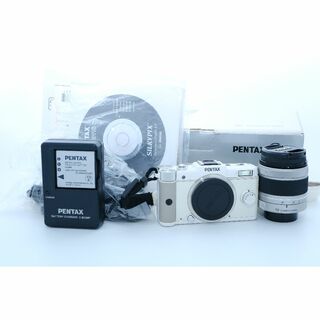 ペンタックス(PENTAX)のPENTAX Q ミラーレス一眼 02ズームレンズキット ホワイト　絶版品　(ミラーレス一眼)