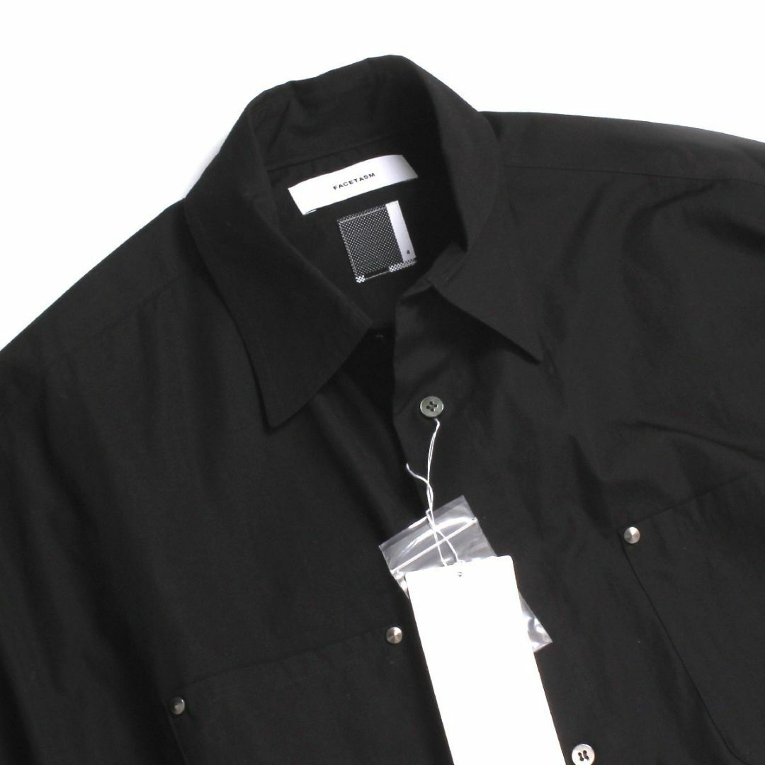 23ss FACETASM ZIPPED PLAIN SHIRT ジップシャツ-hybridautomotive.com